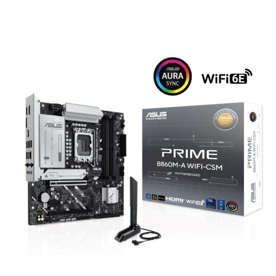 Obrázek ASUS MB Sc LGA1851 PRIME B860M-A WIFI, Intel B860, 4xDDR5, 2xDP, 1xHDMI, WiFi, mATX