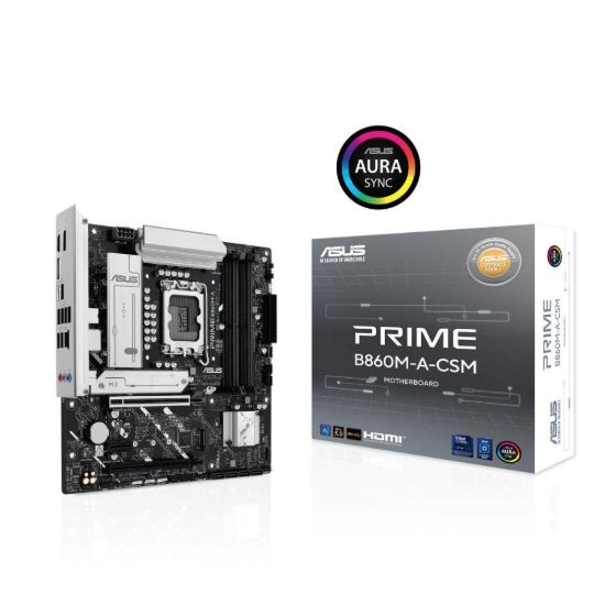 Obrázek ASUS MB Sc LGA1851 PRIME B860M-A-CSM, Intel B860, 4xDDR5, 2xDP, 1xHDMI, mATX