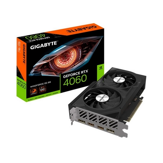 Obrázek GIGABYTE VGA NVIDIA GeForce RTX 4060 WINDFORCE OC 8G