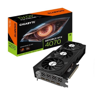 Obrázek GIGABYTE VGA NVIDIA GeForce RTX 4070 WINDFORCE OC 12G