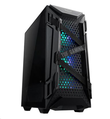 Obrázek ASUS case TUF GAMING GT301 BLACK AURA, ATX Tower, černá, bez zdroje