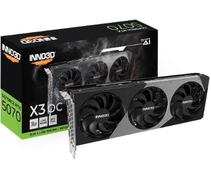 Obrázek INNO3D NVIDIA RTX 5070 X3 OC 12GB GDDR7 - 2 slot