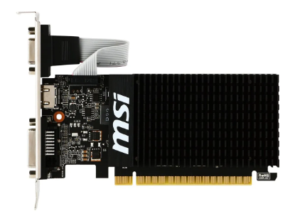 Obrázek MSI VGA NVIDIA GeForce GT 710 2GD3H LP, 2G DDR3, 1xHDMI, 1xVGA, 1xDVI