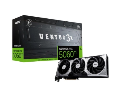 Obrázek MSI VGA NVIDIA GeForce RTX 5060 Ti 16G VENTUS 3X OC, RTX 5060 Ti, 16GB GDDR7