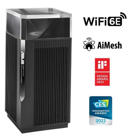Obrázek ASUS ZenWiFi Pro ET12 1- pack Wireless AXE11000 Tri- band Mesh WiFi 6E System, 2.5G WAN/ LAN