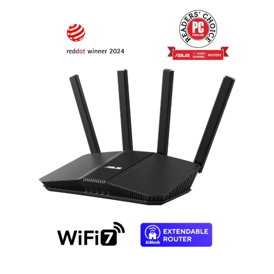 Obrázek ASUS Router RT-BE58U WiFi 7, AiMesh, Dual Band, 1xWAN, 4xLAN