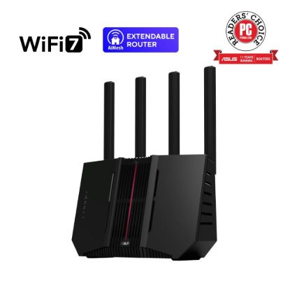 Obrázek ASUS Router RT- BE92U, WiFi7 Router, AiMesh, 2x WAN, 3x LAN, 1x USB 3.2