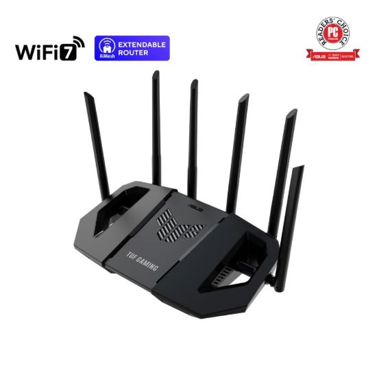 Obrázek ASUS TUF-BE6500 (BE6500) WiFi 7 Extendable Gaming Router, 4x 2.5G, AiMesh
