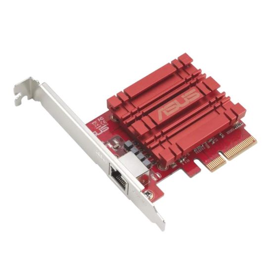 Obrázek ASUS PCIe Adaptér XG-C100C V3, až 10Gbps, RJ45, červená