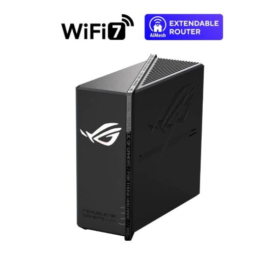 Obrázek ASUS Herní Router ROG Strix GS-BE18000, 3-pásmový WiFi7 Router, 1x WAN, 7x LAN, AiMesh