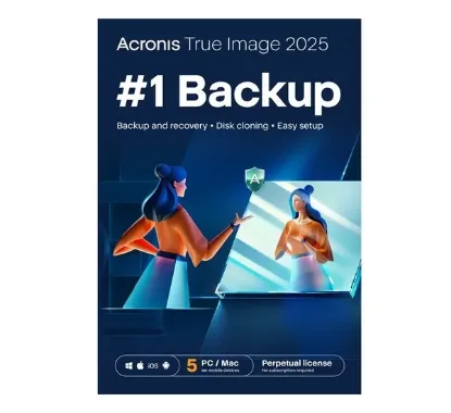 Obrázek Acronis True Image 2025 - 5 PC ESD, Perpetual