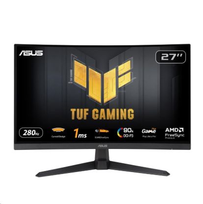 Obrázek ASUS LCD 27" VG27VQM1B TUF Gaming 1920x1080, Full HD, Curved, 280Hz, ELMB, FreeSync, 1ms, 90% DCI- P3, HDMI, DP, VESA