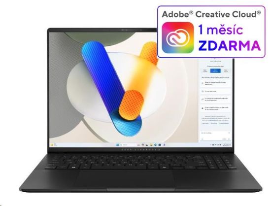 Obrázek ASUS NTB Vivobook S 16 (S5606MA-OLED027W), Ultra 9-185H, 16" 3200 x 2000, 16GB, 1TB SSD, Intel Arc, W11 Home, Black