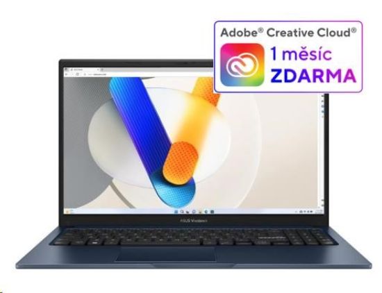 Obrázek ASUS NTB Vivobook 15 (X1504VA-NJ907W), i3-1315U, 15.6" 1920 x 1080, 8GB, 512GB SSD, UHD, W11 Home, Blue