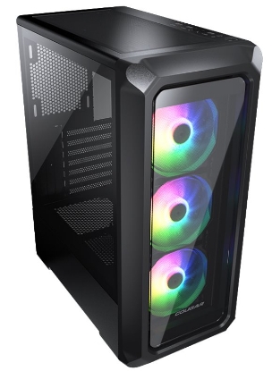 Obrázek COUGAR PC skříň ARCHON 2 RGB Black Mid Tower TG Front Panel
