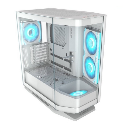 Obrázek COUGAR PC skříň FV270 White Mid tower tempered curved glass