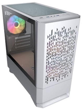 Obrázek COUGAR PC skříň MG140 Air RGB White Mini Tower Air Vents Front