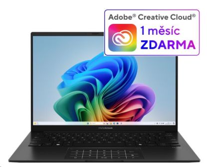 Obrázek ASUS NTB Zenbook 14 (UM3406KA-OLED122X), R7-AI-350, 14" 1920 x 1200, 16GB, 1TB SSD, Radeon, W11 Pro, Black