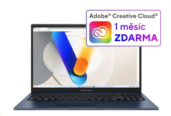 Obrázek ASUS NTB Vivobook 15 (X1504VA-NJ1719W), i5-1334U, 15.6" 1920 x 1080, 16GB, 512GB SSD, Iris X, W11 Home, Blue