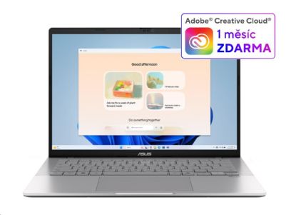 Obrázek ASUS NTB Vivobook S14 (S3407CA-LY008W), Ultra 7 255H, 14" 1920 x 1200, 16GB, 1TB SSD, UHD, W11 Home, Cool Silver