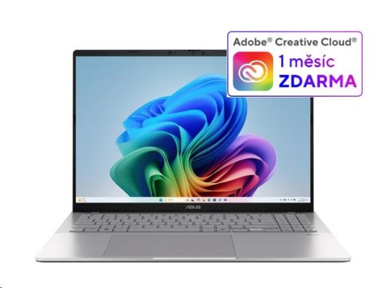 Obrázek ASUS NTB Vivobook S16 (S3607QA-PL004W), QS X1 26 100, 16" 2560x1600, 16GB, 512GB, QAdreno, W11 Home, Silver