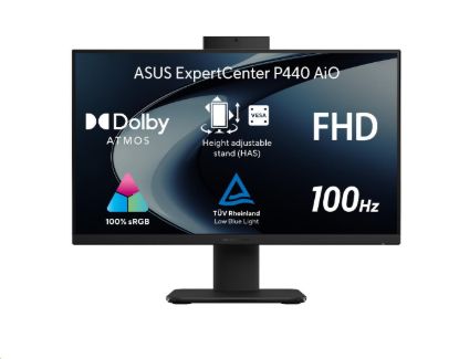 Obrázek ASUS PC AiO ExpertCenter P400 (P440VAK-BPC1640), i3-1315U, 23.8" FHD, 8GB, 512GB SSD, Intel, bez OS, Black