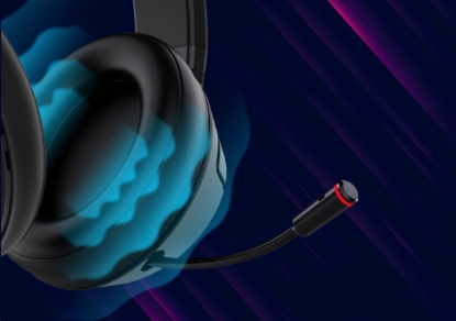 Obrázek LORGAR herní headset Noah 500, BT 5.3, až 58 hodin černý