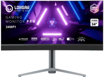 Obrázek LORGAR 34 herní monitor zahnutý, miniLED