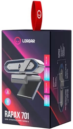 Obrázek LORGAR kamera RAPAX 701 pro Streaming, 2K 1080P/ bílá
