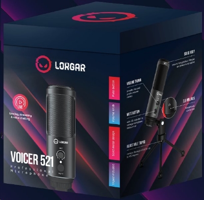 Obrázek LORGAR mikrofon Soner 521 pro Streaming, kondenzátorový