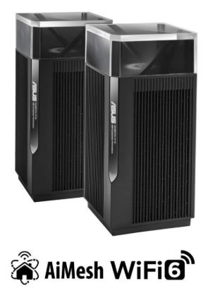 Obrázek BAZAR ASUS ZenWiFi Pro XT12 2-pack Wireless AX11000 Tri-band Mesh WiFi 6 System, 2.5G WAN/LAN (ROZBALENO)