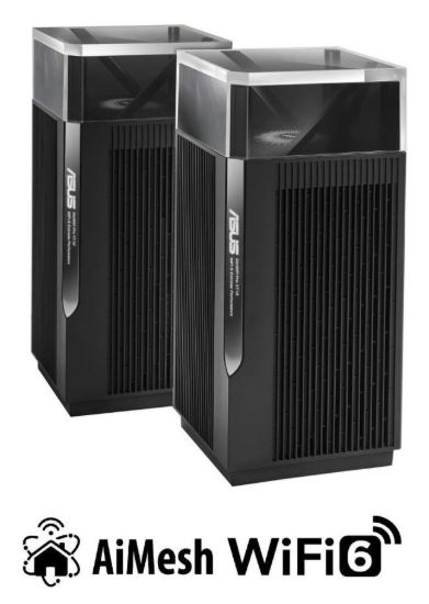 Obrázek BAZAR ASUS ZenWiFi Pro XT12 2-pack Wireless AX11000 Tri-band Mesh WiFi 6 System, 2.5G WAN/LAN (ROZBALENO)