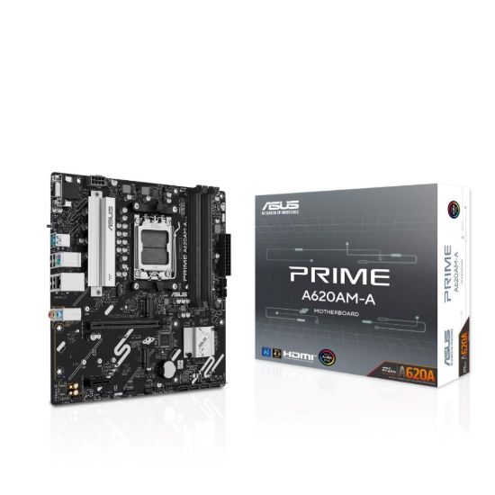 Obrázek ASUS MB Sc AM5 PRIME A620AM-A-CSM, 4xDDR5, 1xDP, 1xHDMI, 1xVGA, mATX