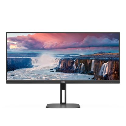 Obrázek AOC MT VA LCD WLED 34" U34V5C/BK - VA panel, 3440x1440, HDMI, DP, USB, USB-C, nast vyska, repro