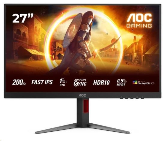 Obrázek AOC MT 27" 27G4HA - 1920x1080,IPS,200Hz,2xHDMI,1xDP,Repro,Pivot