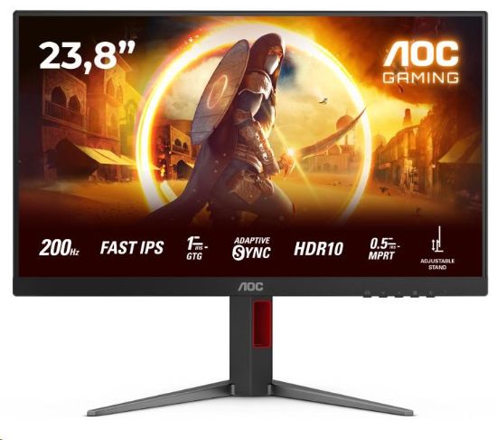 Obrázek AOC MT 23,8" 24G4HA - 1920x1080,IPS,200Hz,2xHDMI,1xDP,Repro,Pivot
