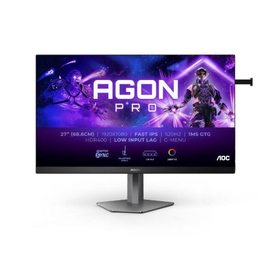 Obrázek AOC MT 27" AG276FK - 1920x1080,Fast IPS,520Hz,2xHDMI,DP,USBhub,Pivot