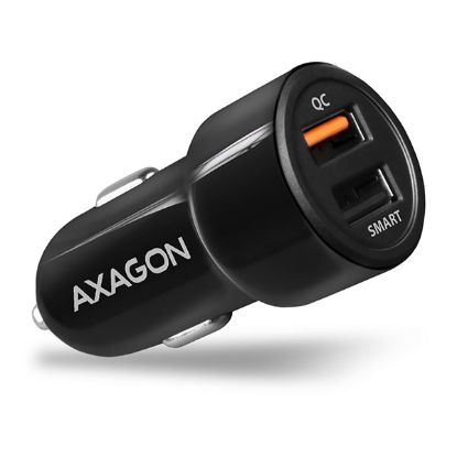 Obrázek AXAGON PWC-QC5, QUICK a SMART nabíječka do auta, 2x port QC3.0/AFC/FCP + 5V-2.6A, 31.5W