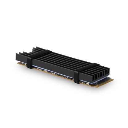Obrázek AXAGON CLR-M2L6, hliníkový pasivní chladič pro M.2 2280 SSD, výška 6 mm