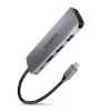 Obrázek AXAGON HMC- 5, USB 3.2 Gen 1 hub, porty 2x USB- A, HDMI, SD/ microSD slot, PD 100 W, kabel USB- C 20cm