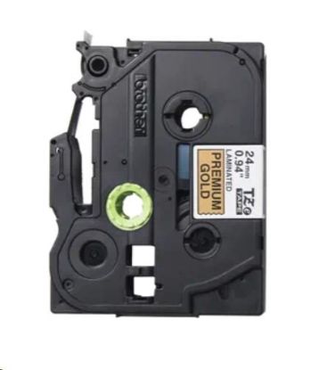 Obrázek BROTHER TZe-PR851- kazeta TZ šířky 24mm, laminovaná TZe-PR851 PREMIUM GOLD / zlatá páska / černá písmo