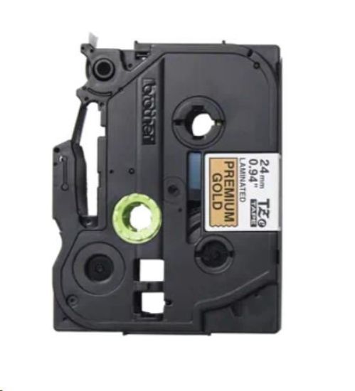 Obrázek BROTHER TZe-PR851- kazeta TZ šířky 24mm, laminovaná TZe-PR851 PREMIUM GOLD / zlatá páska / černá písmo