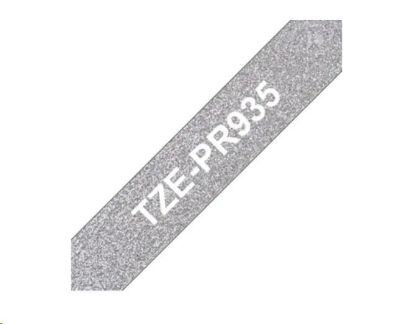 Obrázek BROTHER TZe-PR935- kazeta TZ šířky 12mm, laminovaná TZe-PR935 PREMIUM SILVER / stříbrná páska / bílé písmo