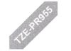 Obrázek BROTHER TZe- PR955- kazeta TZ šířky 24mm, laminovaná TZe- PR955 PREMIUM SILVER / stříbrná páska / bílé písmo