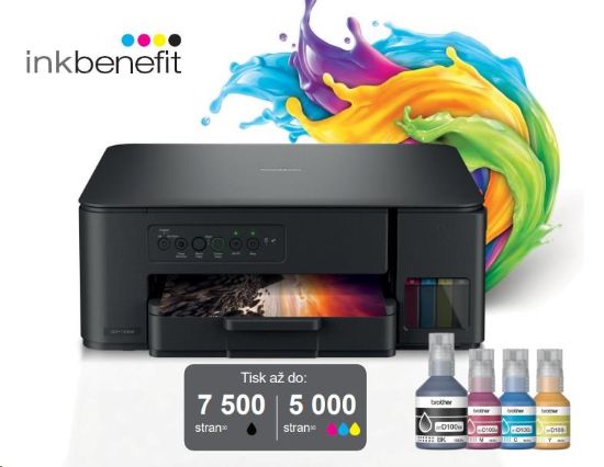 Obrázek BROTHER multifunkce inkoustová DCP-T430W - A4 128MB 2400x600 16ppm USB 2.0. WIFI  - INKTANK