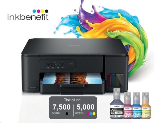 Obrázek BROTHER multifunkce inkoustová DCP-T230 - A4 64MB 1200x6000 16ppm USB 2.0. WIFI  - INKTANK