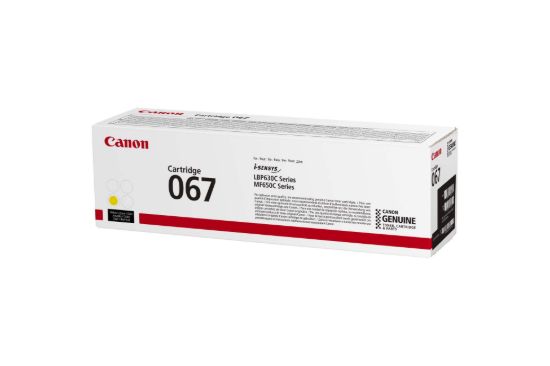 Obrázek Canon TONER 067 žlutá pro i-SENSYS LBP631Cw, LBP633Cdwa, MF651Cw, MF655Cdw, MF657Cdw (1250 str.)