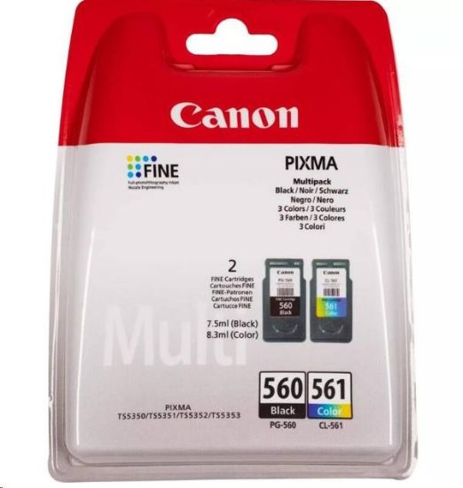 Obrázek Canon CARTRIDGE PG-560/CL-561 PVP pro PIXMA TS535x, TS535xa, TS745x, TS745xi (180 str.)