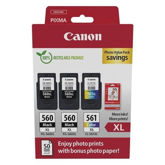 Obrázek Canon CARTRIDGE PG-560XLx2/CL-561XL PVP pro PIXMA TS535x, TS535xa, TS745x, TS745xi