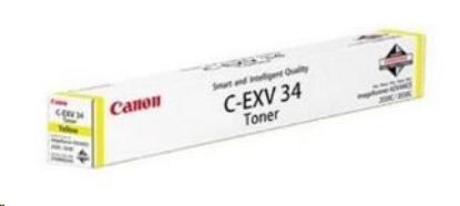 Obrázek Canon Toner C-EXV 34 Y žlutá pro iR-CR2030, C2100, C2220i, C2225i, C2230i (51 000 str.)